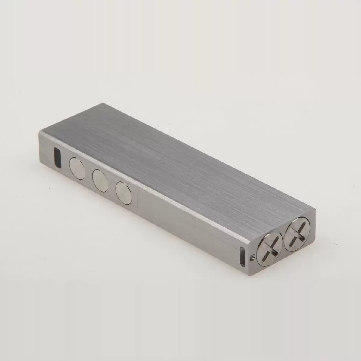 LED懐中電灯・レーザー兼用 正方形ステンレス製ハイパワーポインターペン USB充電式 高出力スクエアライト 教学・建築・プレゼンデモ用 多機能指示棒 インジケーター - 光点