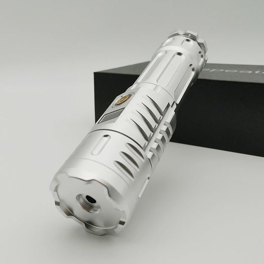 長距離レーザー懐中電灯 強光ポータブルライト 建築現場、土木工事、夜間作業、海上作業、ダイビング、警備、防災、アウトドア活動対応 高耐久・安全設計・高輝度照射 0.5W／1.6W／3W出力 高輝度ライトプレーザー - 光点 - 光点