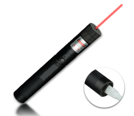 強力100mW 緑レーザーポインター USB充電式 高出力 長距離照射 ズーム調節可能 工事現場 指示棒 カラス避け プレゼン 夜釣り 登山 探検 アルミ合金 軽量 耐久性 12時間連続使用 高精度フォーカス - 光点