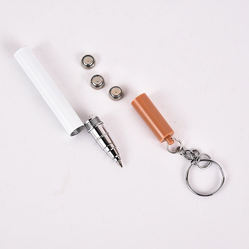 たばこ型レーザーポインター 人気タバコ型 1mW 猫用レッド 多機能 キーホルダー型 ペン 5個セット LED懐中電灯 赤色レーザー 3in1 猫おもちゃ 携帯便利 - 光点