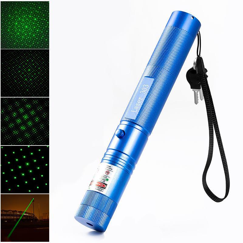 【強力200mW 緑レーザーポインター】バッテリー充電器 532nm 長距離照射 昼間でも見やすい 安全レーザー指示棒｜照射径調整可 耐寒・長寿命 15時間連続照射 高出力タイプ｜カラス避け・現場作業・プレゼン・アウトドア用 - 光点 - 光点