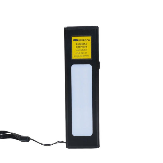 2in1 レーザー懐中電灯 高出力LEDライト｜長距離レーザーポインター USB充電式 指示棒・教鞭・サンドテーブル用 多機能ライト - 光点