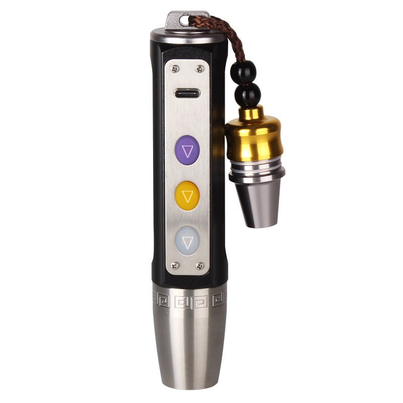 宝石鑑定 懐中電灯 3光源｜翡翠・宝石・琥珀 鑑定用ライト UV365nm 紫外線/黄光/白光｜USB充電式 原石・アンティーク検査対応 携帯用 - 光点