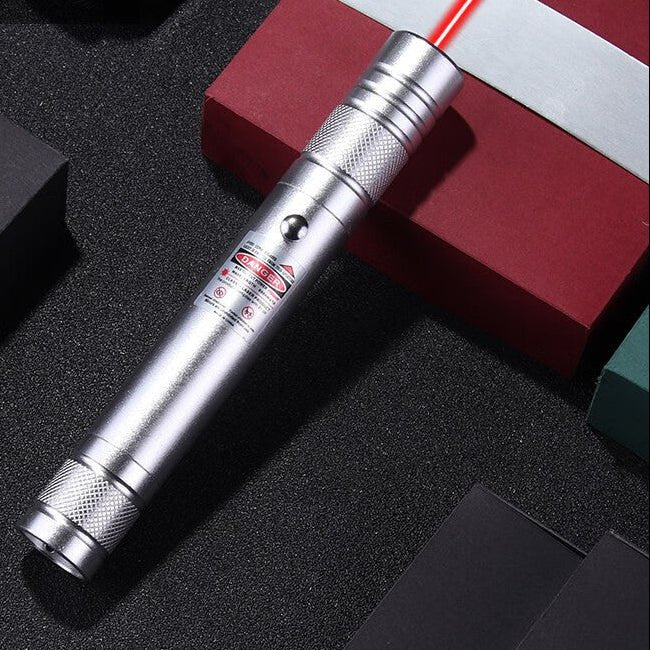 レ—ザーポインター 30mW USB充電式 高輝度グリーンレーザー 建築・工事現場・建設調査・災害現場対応 長距離指示・視認性向上 耐久アルミボディ 新しいUSB無線で直接充電 安定出力プロ仕様 - 光点 - 光点