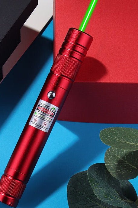 レ—ザーポインター 30mW USB充電式 高輝度グリーンレーザー 建築・工事現場・建設調査・災害現場対応 長距離指示・視認性向上 耐久アルミボディ 新しいUSB無線で直接充電 安定出力プロ仕様 - 光点 - 光点