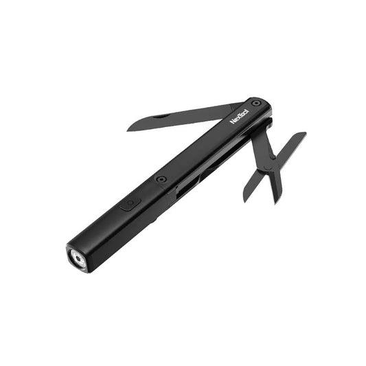 多機能ペン マルチツール 3in1｜はさみマルチツール・多用途ツール・LED懐中電灯搭載｜USB充電式 IPX4防水 小型軽量｜アウトドア・防災・日常作業対応 - 光点