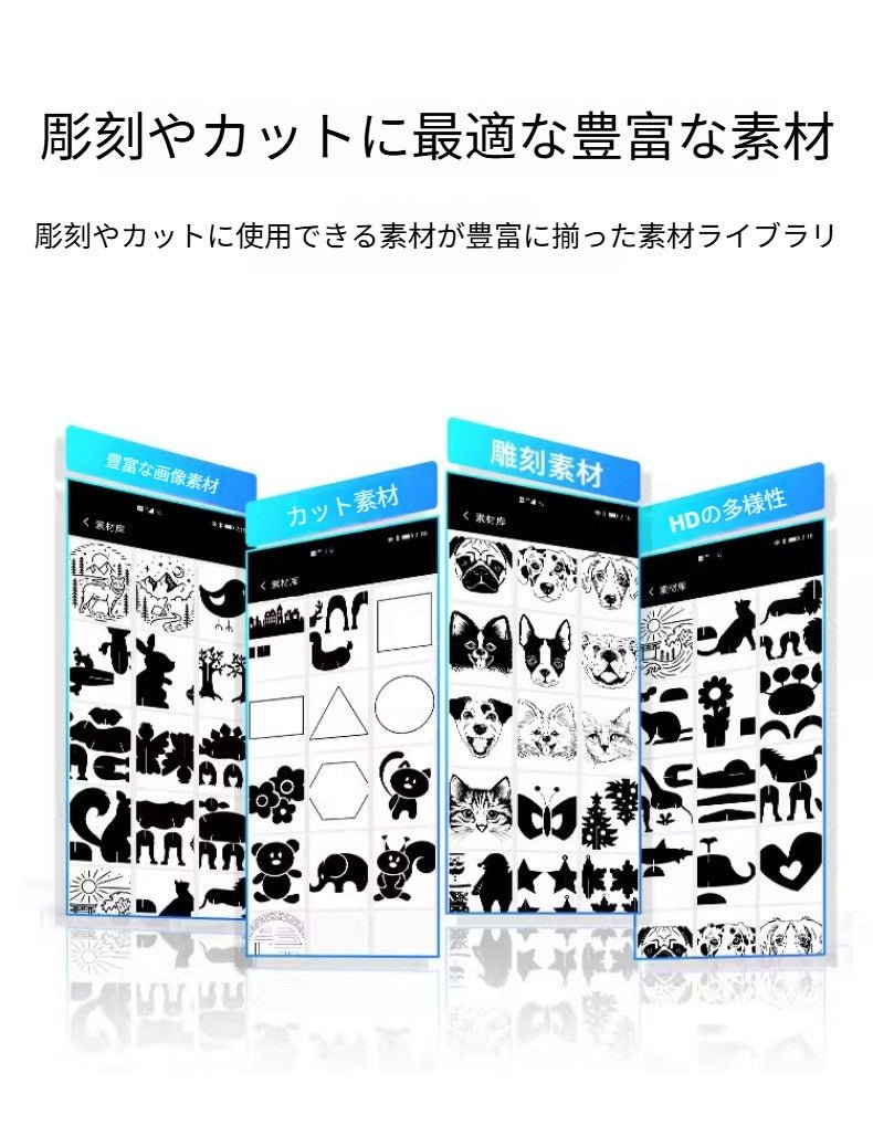 小型・高精度レーザー彫刻機 家庭用DIY刻印機 木材・革・布・紙対応 多用途モデル 初心者向け日本語アプリ搭載 軽量ポータブル設計 ギフト制作 ハンドメイドに最適 光点 - 光点