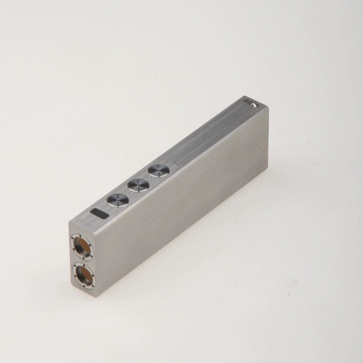 LED懐中電灯・レーザー兼用 正方形ステンレス製ハイパワーポインターペン USB充電式 高出力スクエアライト 教学・建築・プレゼンデモ用 多機能指示棒 インジケーター - 光点