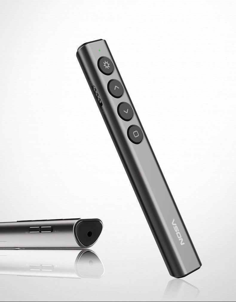 N35 ワイヤレスプレゼンター 多機能レーザーポインター 電子ポインター USB接続 PPTリモコン 会議・講義・説明会向け 超低価格 操作簡単 ビジネス用プレゼンツール - 光点