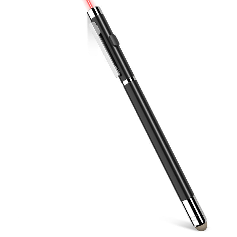 グリーンレーザーポインター 緑 PSC認証 RB - 18G シルバーモデル 伸縮式 指示棒 タッチペン対応 プレゼン・教育・会議用 国内規格対応 - 光点