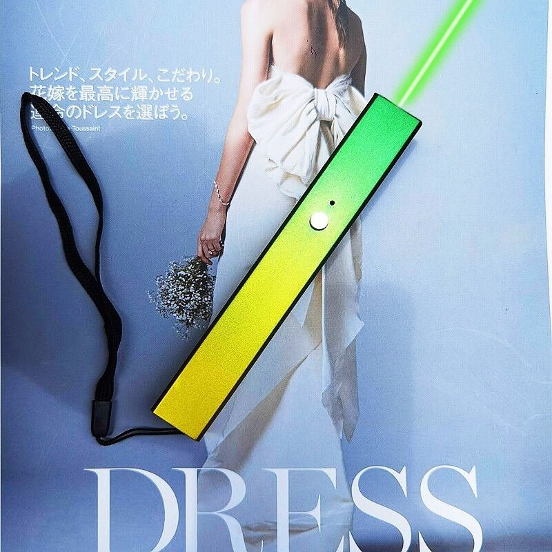 青色レーザーポインター USB充電式 強力長距離レーザー 指示棒・教育用ペン 正方形デザイン プレゼンテーション・講義・研修・説明会・実験・デモンストレーション対応 高輝度シアンレーザー 光学モデル提示 プロ用コンサル向けツール 室内外使用可 キャットティーザー機能付き 緑/赤レーザー - 光点 - 光点