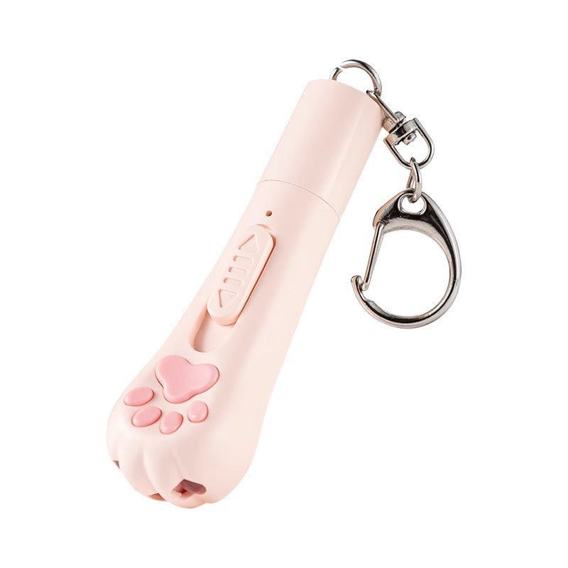 猫用レーザーポインター USB充電式 LEDライト＆赤外線ティーザー搭載 猫じゃらしで運動不足・ストレス解消 子猫〜成猫対応 多機能ねこ玩具 充電式・軽量・目に優しい - 光点